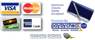 Order your Ecommerce Website - Visa, Mastercard, AE, Discover/Novus accepted